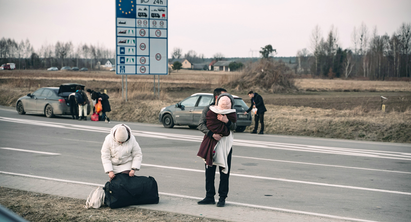 Flüchtlinge an der europäischen Grenze